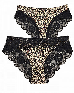 Женские трусы слипы с кружевом ALINA 