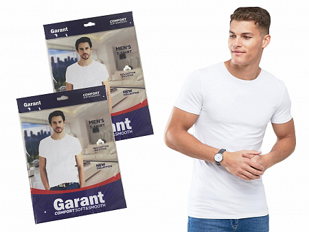 Мужская белая футболка GARANT
