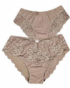 Женские трусы слипы с кружевом  ALINA 