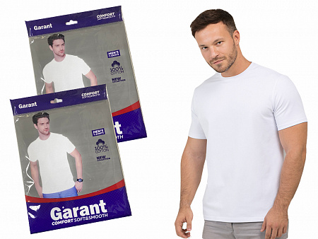 Белая мужская футболка GARANT